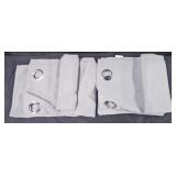 Gray Grommet Top Curtains 2pk Light Filtering