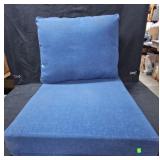 Blue Outdoor Chaise Lounge Cushion w Pillow