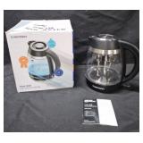 Chefman Electric Glass Kettle 1.7L Fast Boil