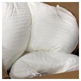 White Striped Standard Pillows 3pk