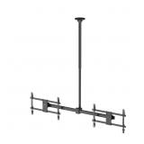 WALI Dual Screen Heavy Duty Ceiling TV Mount 34-60