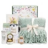 SimleLive 9-PCS Self Care Gift Basket Light Green