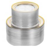 Goodluck Clear Gold Rim Disposable Plates 200ct