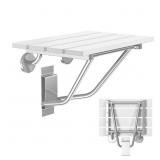 ESNESEMOH Folding Wall Shower Seat 17.5x12