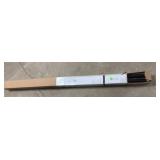 Matte Black Adjustable Drapery Rod 72-144in