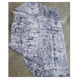Modern Abstract Area Rug GrayWhite