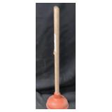 Red Wooden Handle Plunger