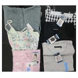 Women's size Large shirts, active dresses and