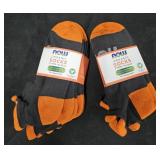 2- 3 pack of Now Organic No Show socks. Small Men