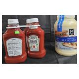 3- Heinz ketchup 44oz each. Extra Heavy
