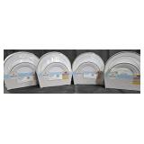 4- Tableluxe 48 piece plastic plate sets