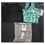 Women's size 3XL pants and bathing suit top. Some