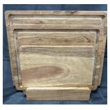 Wooden Cutting boards with stand