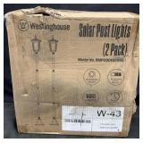 Westinghouse Solar Post Lights, 2pk