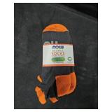 3 pack of Now Organic No Show socks. Small Men or