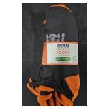 3 pack of Now Organic No Show socks. Large Men or