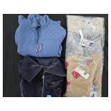 Women's size Large Eddie Bauer jacket, sweaters