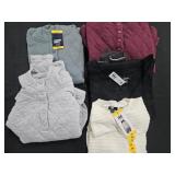 Women's size Medium hoodies, dress and shirt.