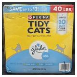 40lbs Purina Tidy Cats Multi-cat clumping litter