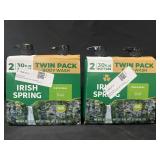 2- 2pack Irish Spring body wash 30oz each