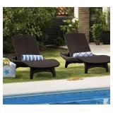 Keter All-Weather Grenada Chaise Loungers, Set of