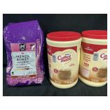 40 OZ French roast coffee beans, 2 - 56 OZ Nestle