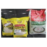 2- Jasmine Rice 8lb each. Royal white rice 20lb
