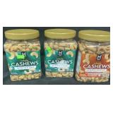 2 - 33 OZ whole cashews with sea salt, 33 OZ