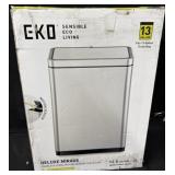 EKO 13-Gallon Stainless Steel Deluxe Mirage Trash
