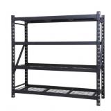 (MSRP: $200) 4 Shelf Industrial Storage Rack, 77'