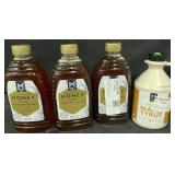 3 - 48 OZ wildflower honey, 32 FL OZ organic