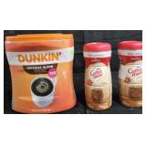 Dunkin original coffee 40oz. 2- Coffee Mate