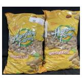 2 - 5lb Hampton Farms unsalted roasted peanuts
