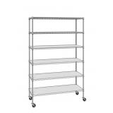 6-Tier NSF Heavy Duty Wire Shelving, 47.75' W x