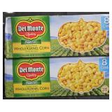 2- Del Monte whole kernel corn 8 cans each