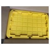 27 Gallon Heavy-Duty Black and Yellow Storage
