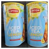 2- Lipton iced Tea Lemon mix 5lb each
