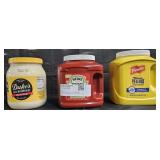 Duke's real Mayonnaise 64oz. Heinz Ketchup 114oz.