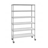 6-Tier NSF Heavy Duty Wire Shelving, 47.75' W x