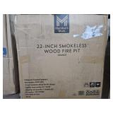 Smokeless Wood Fire Pit. 22in Orange