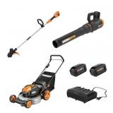 (MSRP: $250) Worx 40v Combo, Includes 20' Push