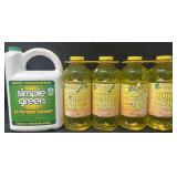 Simple green 140oz, 4-Pinesol 60oz