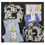Women's size Medium pants, shorts and robe. New