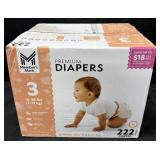 222ct. Box of Premium Size 3 Diapers