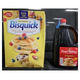 Bisquick 96oz. Pearl Milling pancake syrup 64oz