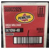 6-1 qt. Penzoil 10W40 high mileage motor oil