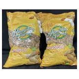 2 - 5lb Hampton Farms unsalted roasted peanuts