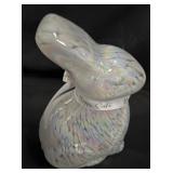 Set of 2 Decorative Glass Pre-Lit Bunnies