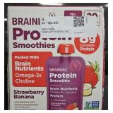 Brainiac Protein smoothies strawberry banana 30