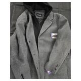 Men's size 2XL DKNY hooded coat. New w/ tags